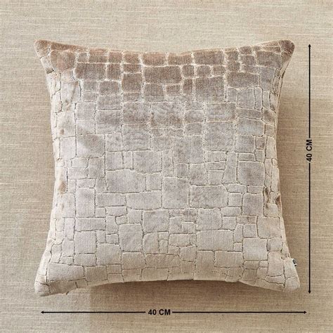Buy Moonlight Finch Velvet Finish Jacquard Cushion Cover - 40x40cm from ...