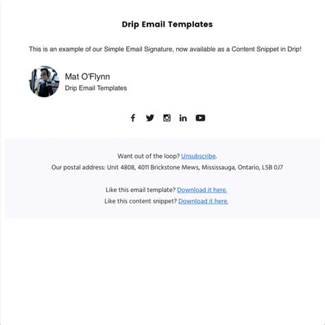 Image result for Simple Email Signature Examples