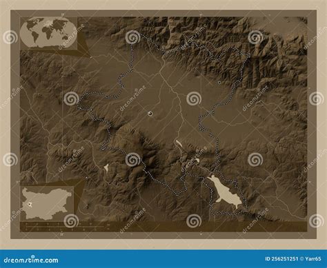 Grad Sofiya, Bulgaria. Sepia. Major Cities Stock Illustration ...