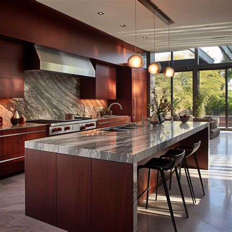 Modern Kitchens with Cherry Cabinets: 7+ Stunning Examples