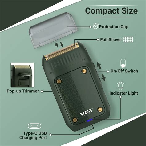 VGR V-353 Limited Edition 2 In 1 Beard Shaver For Men