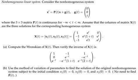 Image result for Non-Homogeneous Linear-systems