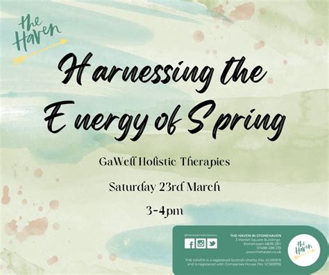 Harnessing the Energy of Spring - Haven & Earth Day, The Haven in ...