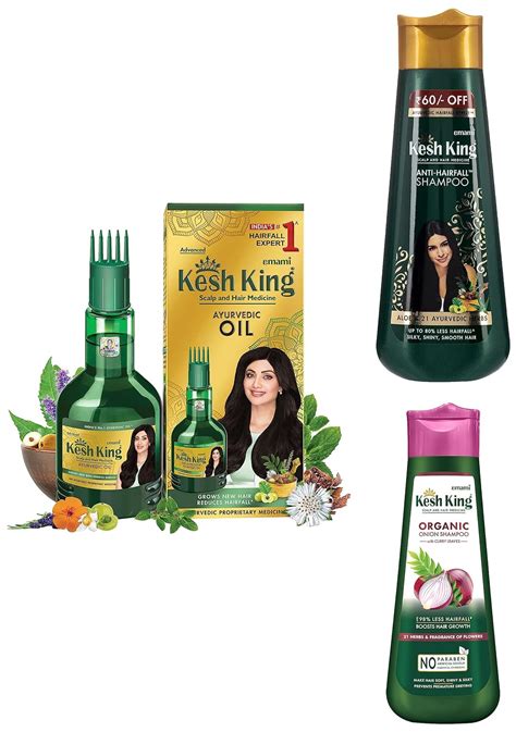 Buy Kesh King Ayurvedic Onion Shampoo 300 ml&Kesh King Ayurvedic Anti ...