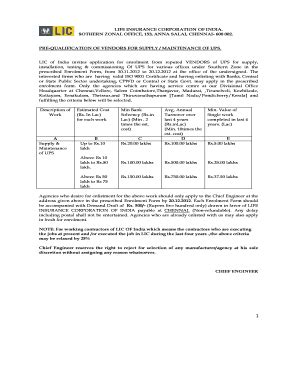 Fillable Online onlinelic Life insurance corporation of india sothern ...