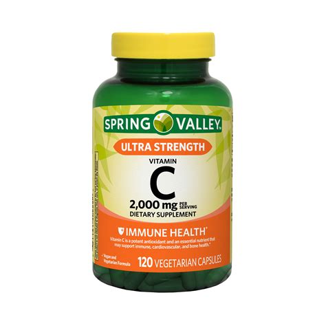 Brandclub - Spring Valley Ultra Strength Vitamin C Capsules Dietary ...