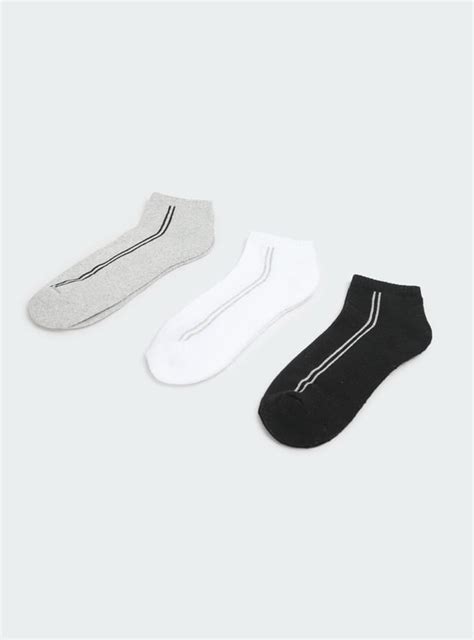 Buy Men Striped Ankle-Length Socks - Pack of 3 Online at just Rs. 149.0 ...