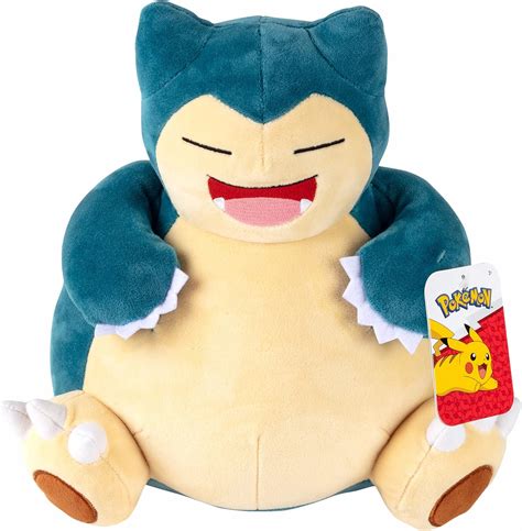 Pokémon Snorlax Laughing 12" Plush Stuffed Animal Toy - Officially ...