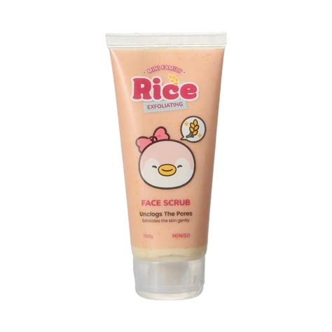 MINI FAMILY Rice Exfoliating Face Scrub 100G – Miniso Srinagar