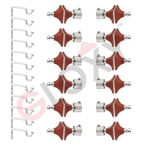 Buy GLOXY ENTERPRISE Stainless Steel Samosa Shape Brackets Parda Holder ...