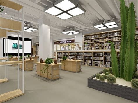 20款图书馆设计效果图片欣赏-中国木业网