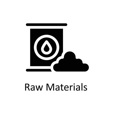 Raw Materials Vector Solid Icons. Simple stock illustration stock 21962936 Vector Art at Vecteezy