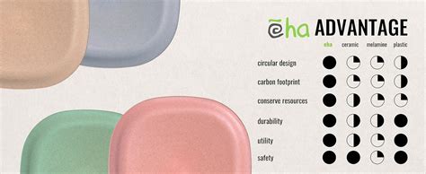 Buy Eha Set of 4 Earth-Friendly Square Dinner Plates |11 inch ...