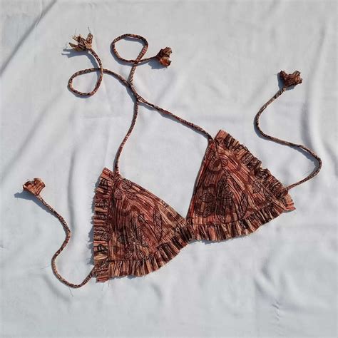 Pin Tuck Block Print Cotton Bra - KJ0029 – Kajrakh
