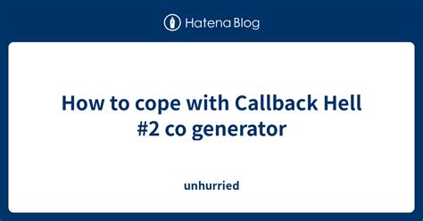 Call Back Hell by Code Evolution 的图像结果