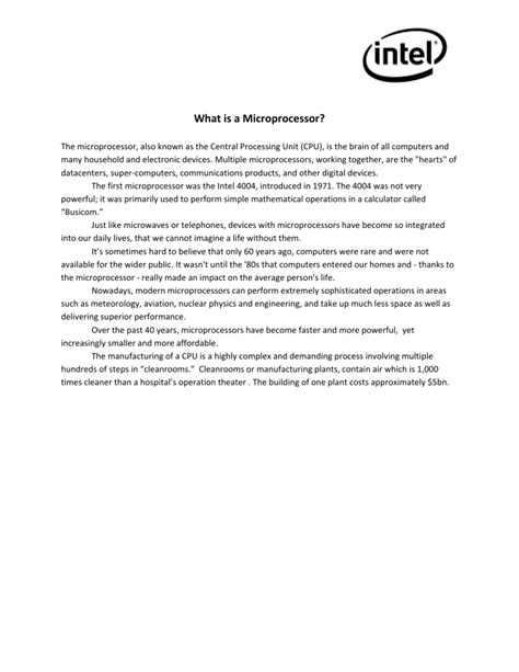 Image result for Microprocessor Explained