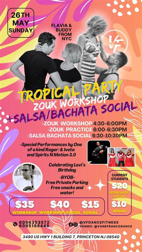 Zouk Workshop + Salsa/Bachata Social ???, 3490 US HWY 1 Building 7 ...