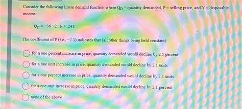 Log-Linear Demand Function 的图像结果