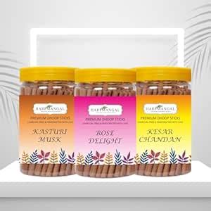 Hari Mangal Dhoop Sticks (120 pcs) - Bambooless Dhoop Sticks for Home ...