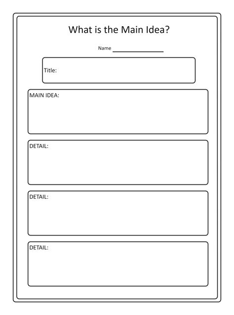 Main Idea Graphic Organizer Examples & Templates | EdrawMax