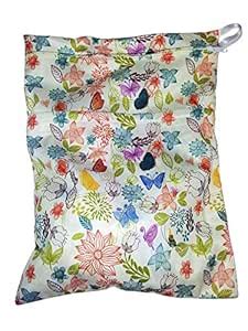 Buy Heart Felt Diaper Wet Bag with Floral Print Two Compartments Mean ...