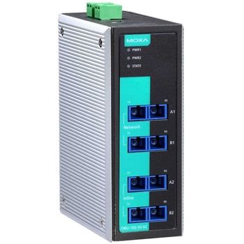 OBU-102-SS-SC 2チャネル光ファイバ・バイパスユニット、シングルSC 1個 MOXA 【通販モノタロウ】