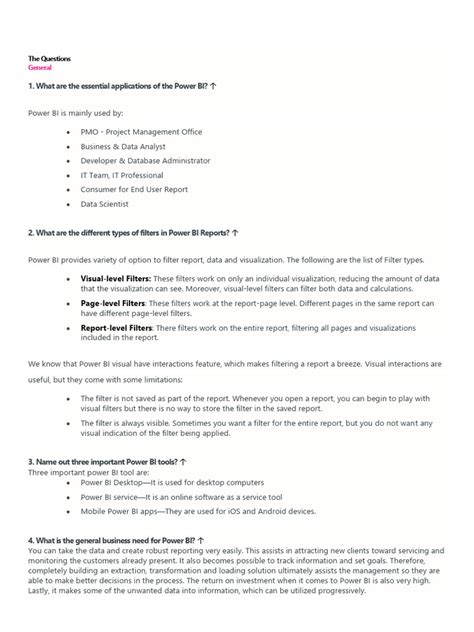 Microsoft Power Bi Interview Questions 的图像结果
