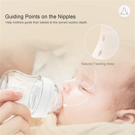 Snapklik.com : Gulicola Natural Glass Baby Bottle For Breastfed Babies ...