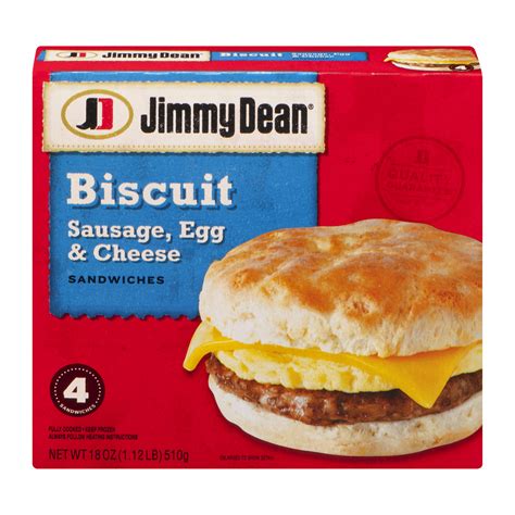 Jimmy Dean Biscuit Sandwiches Sausage, Egg And Cheese Meal, 49% OFF
