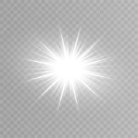 Premium Vector | White glowing light explodes on a transparent ...