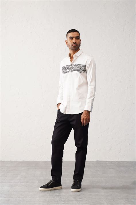 Square Dash Shirt from the Embroidered Shirts Men Edit | Seven DC