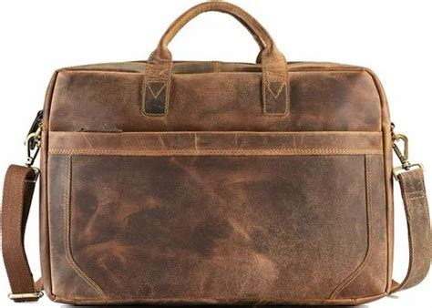 Pure Leather Laptop Bag - Brown Leather Laptop Bag/ Pure Brown Leather ...