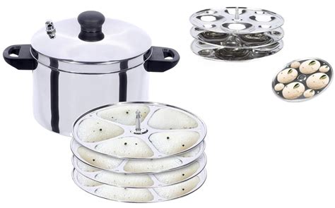 USHA SHRIRAM Idli Maker Stainless Steel | Induction & Gas Friendly ...