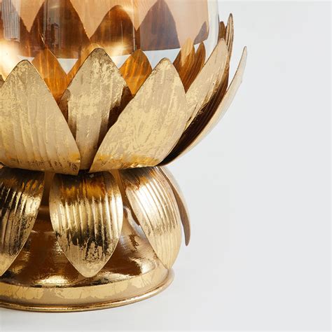 Buy Rylee Glass Vase with Lotus Stand from Home Centre at just INR 1799.0