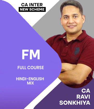 CA Inter Financial Management By CA Ravi Sonkhiya