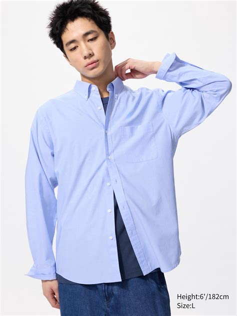 Check styling ideas for「Cotton Broadcloth Shirt Long Sleeve」| UNIQLO IN