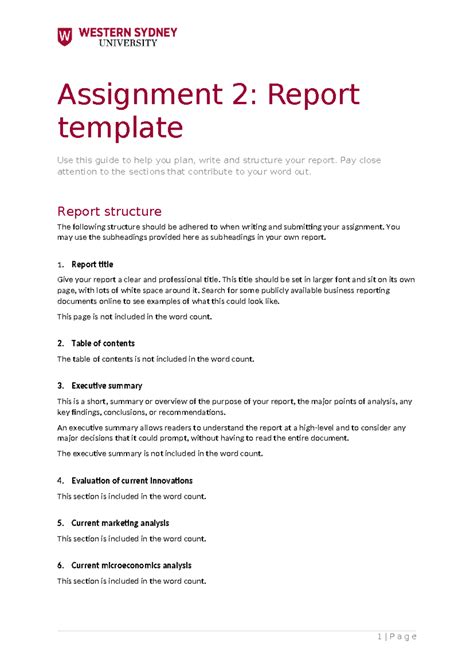 Image result for Business Report Assignment Example