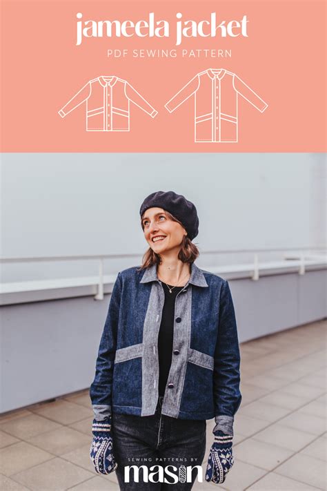 Jacket Sewing Pattern, Coat Sewing Pattern, Denim Jacket Sewing Pattern ...