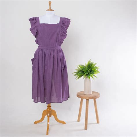 Purple Apron Dress for Kitchen at Best Prices | Dmaasa
