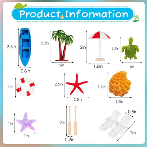 Patelai Hawaiian Beach Cake Decoration Set - 12 Pieces, India | Ubuy