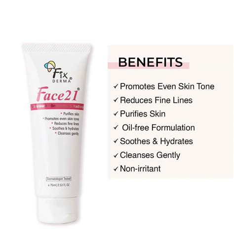 Buy FIXDERMA FACE 21 CLEANSER 75ML Online & Get Upto 60% OFF at PharmEasy