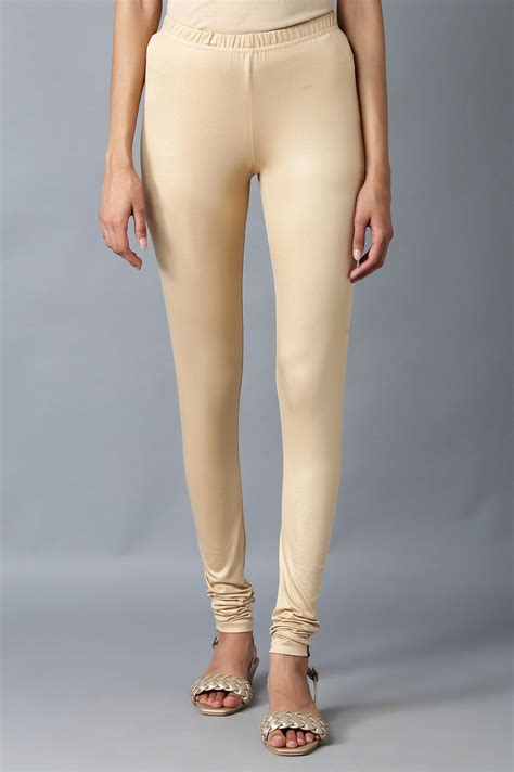Buy Elleven Women's Gold Skin Fit Churidar Online for Woman | Shop for ...