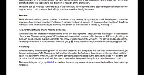 Sulzer Reversing Servomotor