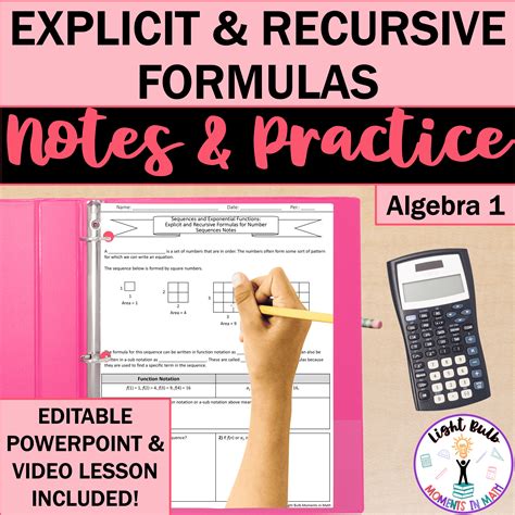 Image result for Recursive and Explicit Formulas Examples