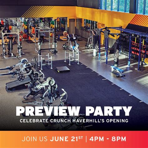 Pre-Opening Preview Party at Crunch Haverhill, Crunch Fitness ...