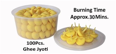 OGU Jyot for Pooja Aarti,Handmade Ghee Diya Batti Cotton Wick Price in ...