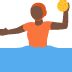 🤽🏿 Person playing water polo: dark skin tone emoji copy paste png download
