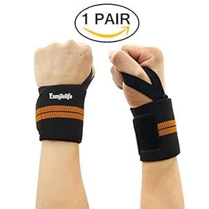 Esmilelife Professional Quality Wrist Straps Support Braces Power ...
