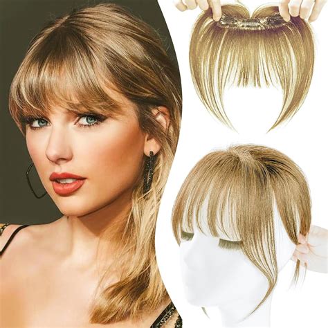 Amazon.com : ZOOCOOL Clip In Bangs Real Human Hair, Fake Bangs Hair ...