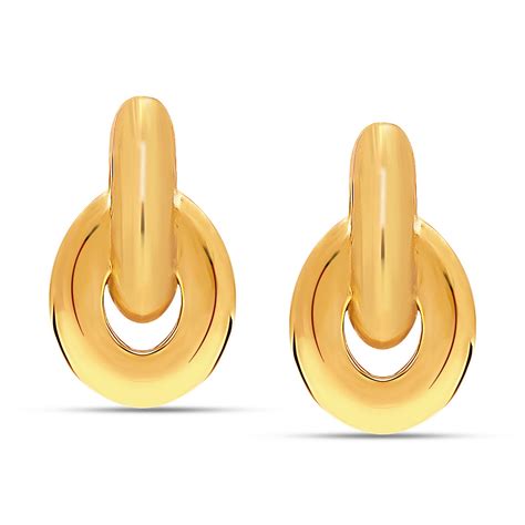 LeCalla - Buy 925 Sterling Silver 14K Gold Plated Retro Interlinked ...